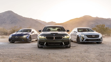 Super Sleds: 2022 BMW M5 CS vs. Cadillac CT5-V Blackwing vs. Mercedes-AMG GT63 S