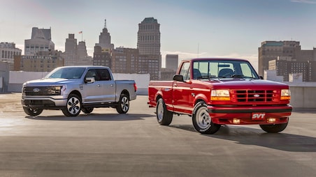 Two Strikes! ’90s Ford F-150 Lightning Meets Its Shocking Electric Successor