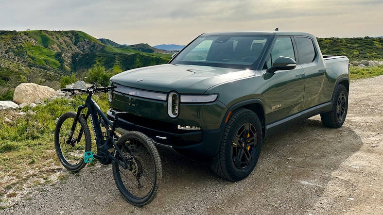We Charged an E-Bike With Our Rivian R1T While Driving—Then Hit the Trail
