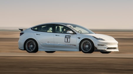 Tesla Track Day! We Drive Flat Out in a Modded Model 3